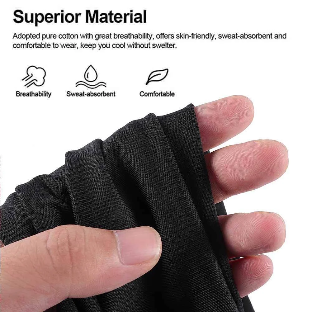 Пов'язка на голову Zoestar Богемна широка Чорний, фото №3