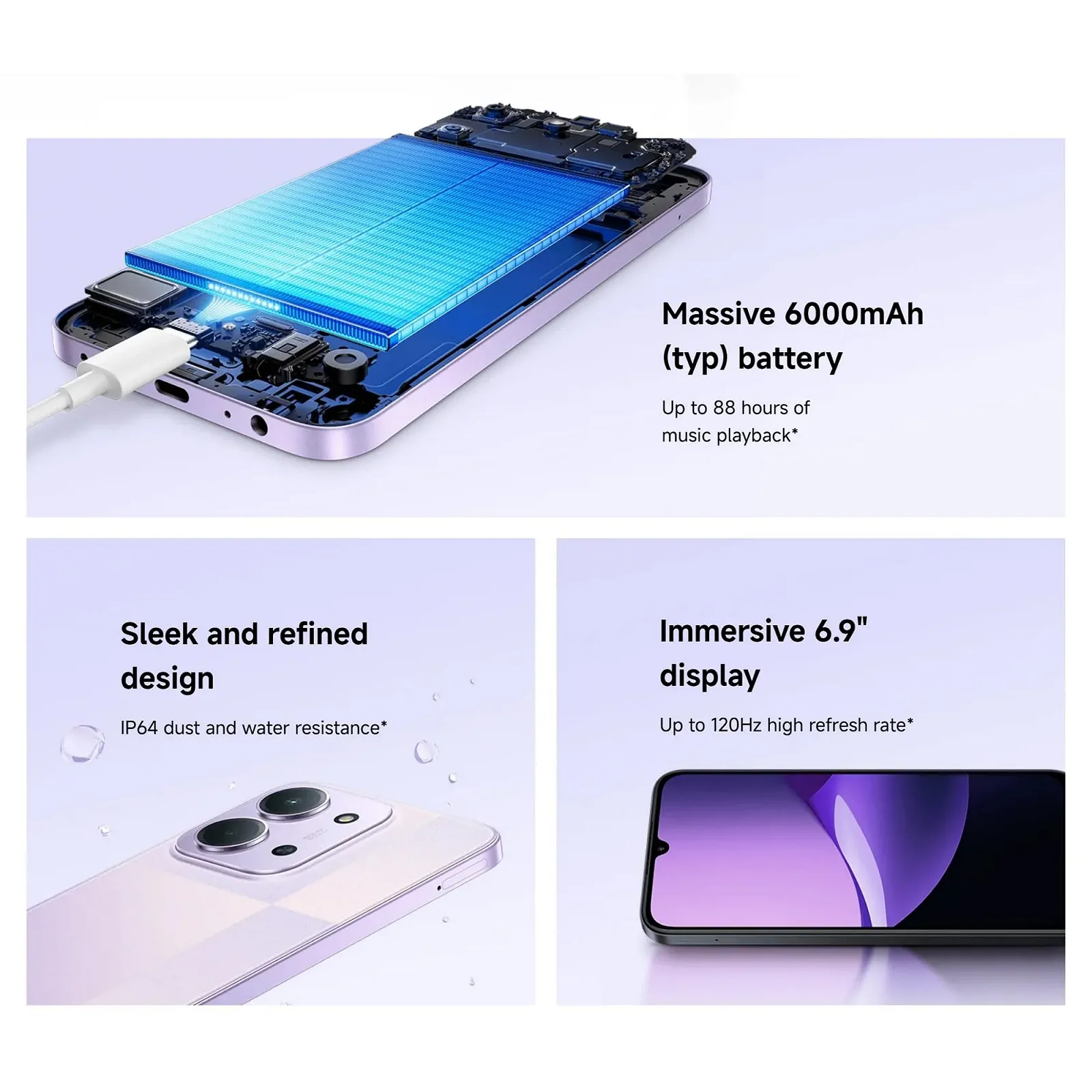 Смартфон XIAOMI Redmi 15C 6.9" 4/256 ГБ Mint Green, фото №2