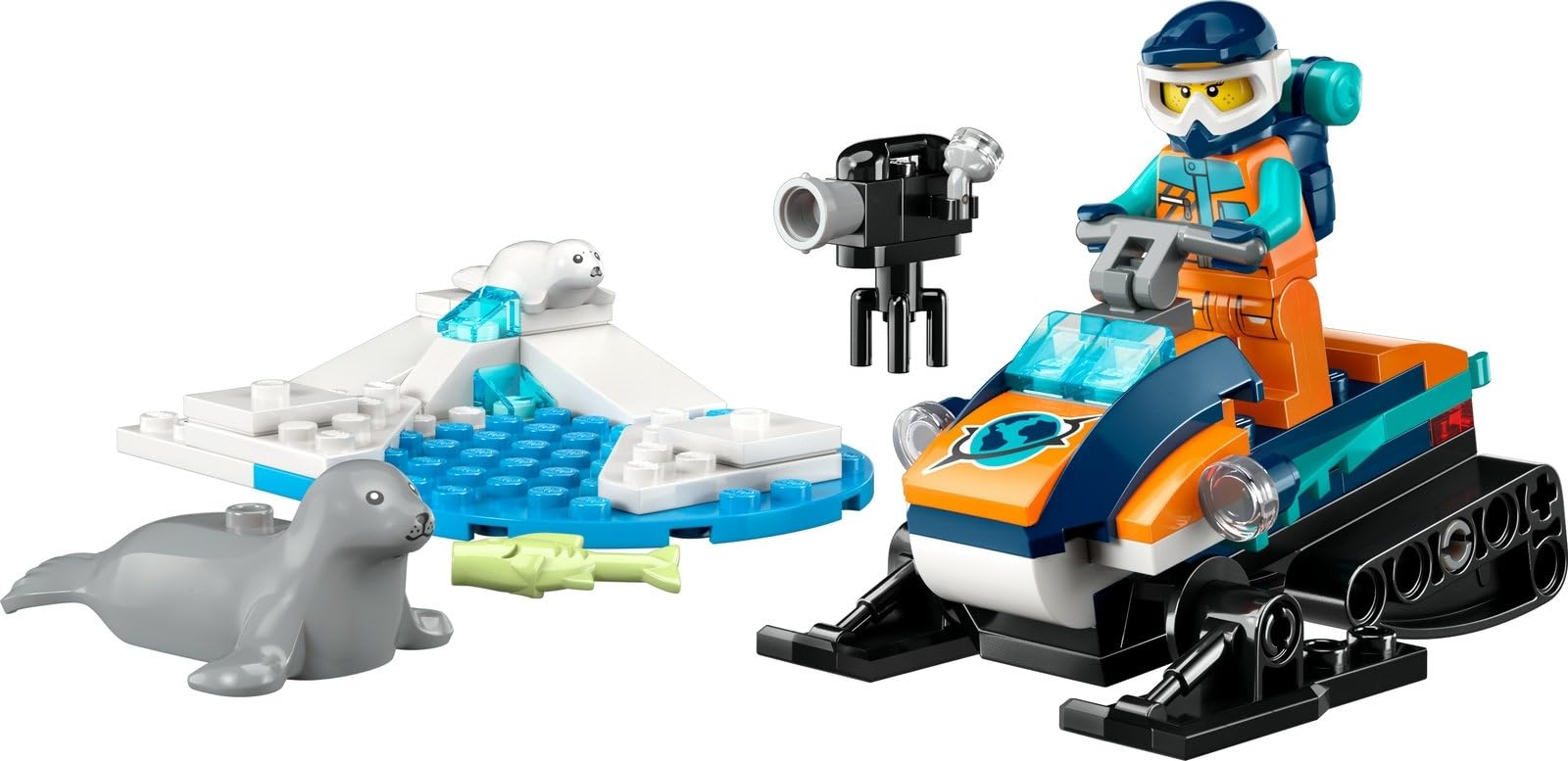 Набір Lego City 60368 Арктичний науково-дослідний корабель 60376 Арктичний снігохід, фото №7