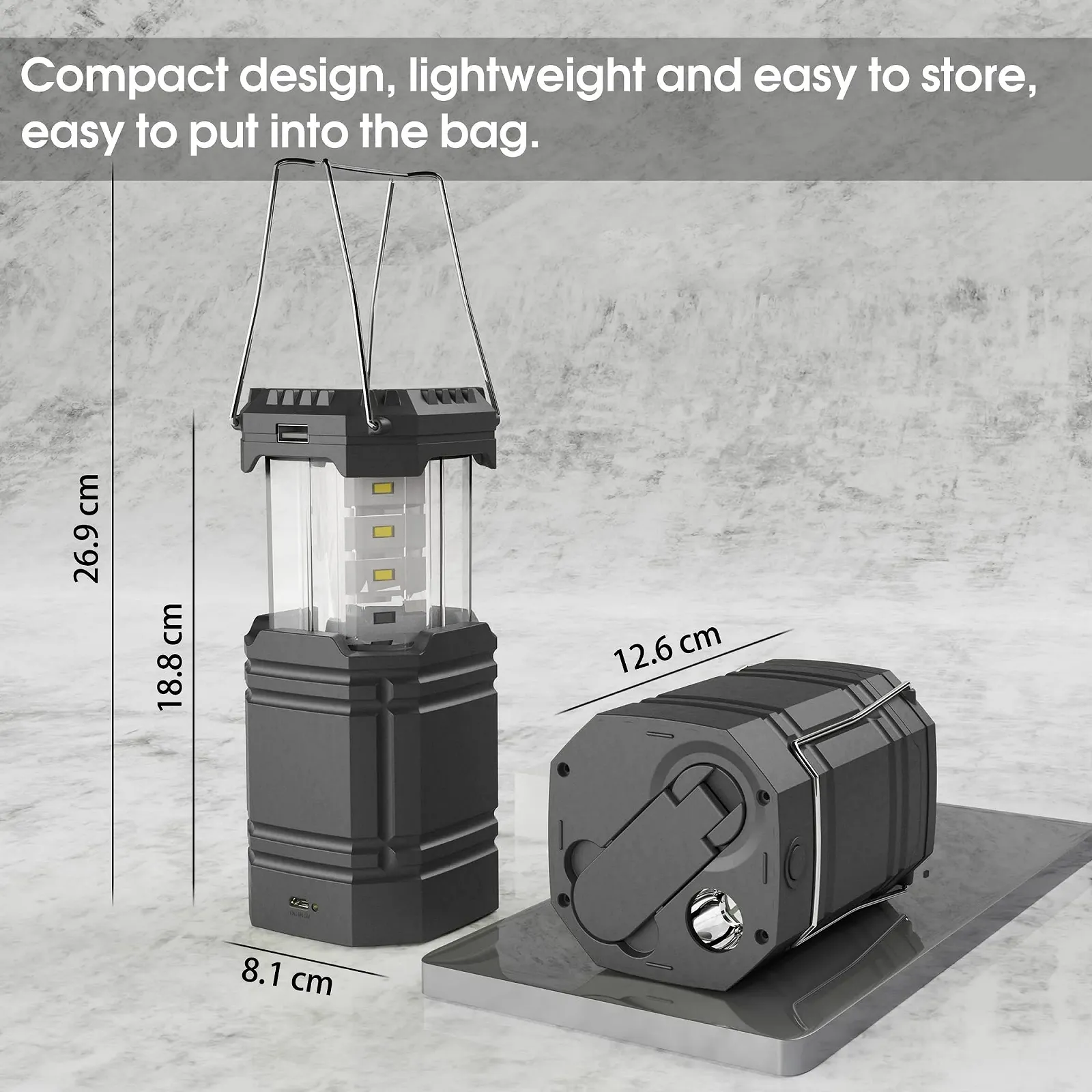 Ліхтар ручний Solar Camping з ручним генератором, портативний LED, USB зарядка, Power Bank 3000 mAh для кемпінгу, туризму, читання, надзвичайних ситуацій, фото №3 Ліхтар ручний Solar Camping з ручним генератором, портативний LED, USB зарядка, Power Bank 3000 mAh для кемпінгу, туризму, читання, надзвичайних ситуацій, фото №3