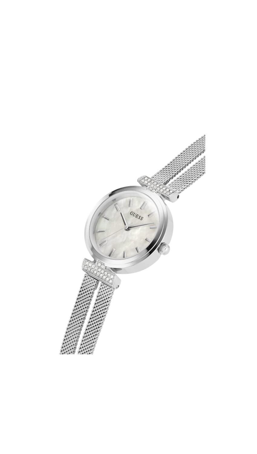 Аналоговые часы Guess GW0471L1 серебряные с браслетом, фото №6