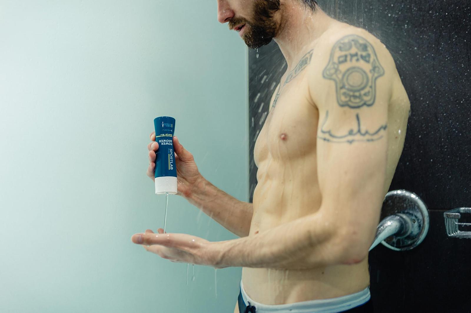 Гель для душу та волосся SPORTLAB Milano Power Shower регенеруючий pH 5.5 200 мл, фото №5