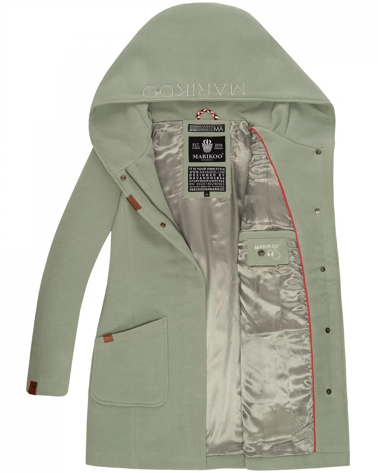 Тренч Marikoo B819 Женский Зимнее пальто, фото №5 Тренч Marikoo B819 Женский Зимнее пальто, фото №5