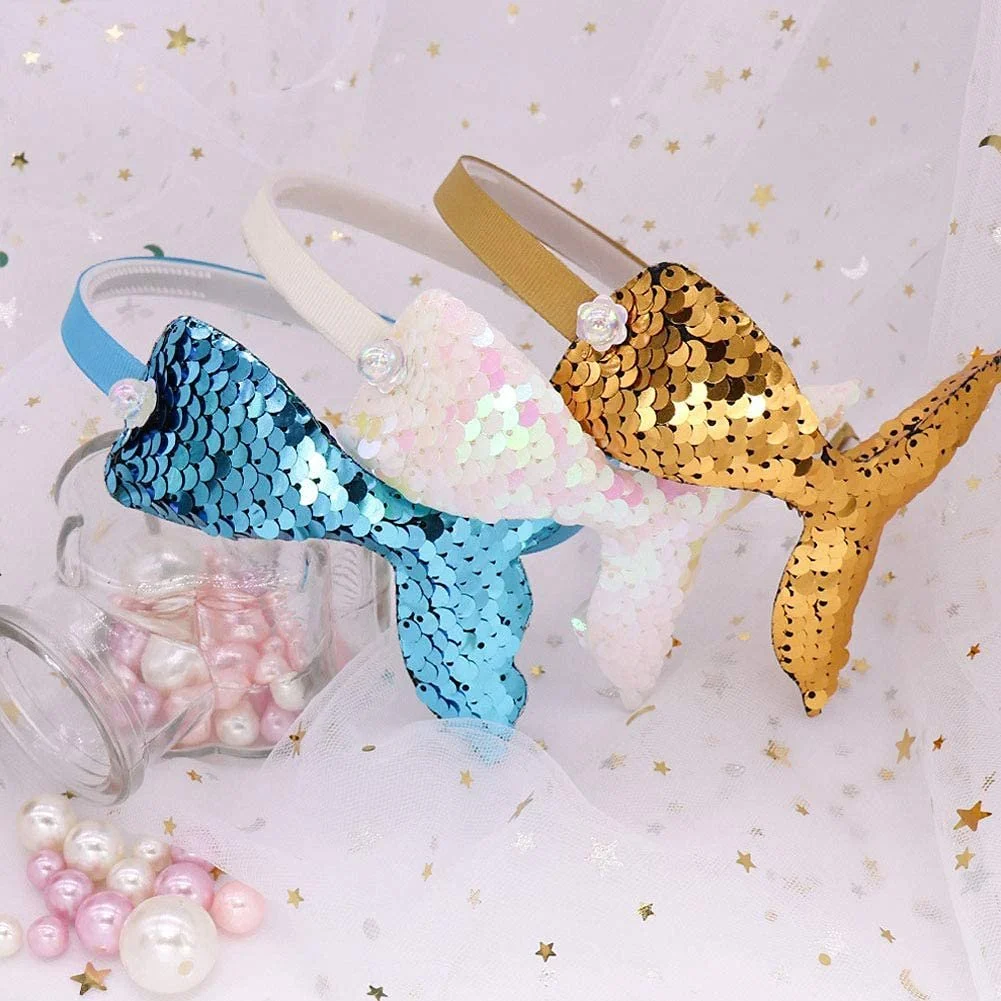 Набір з дитячих обручів на голову з блискітками, фото №6