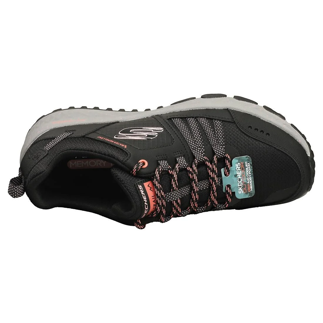 Кроссовки Skechers Eden LX-Beaming Glory 185016-BKRG женские Duraleather Черные с отделкой цвета розовое золото, фото №8