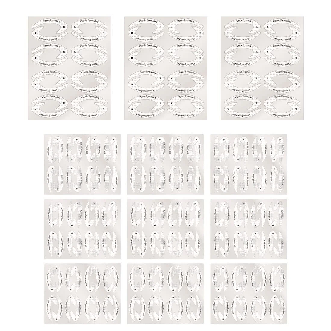 Трафареты для подводки и теней LEEQ, фото №1