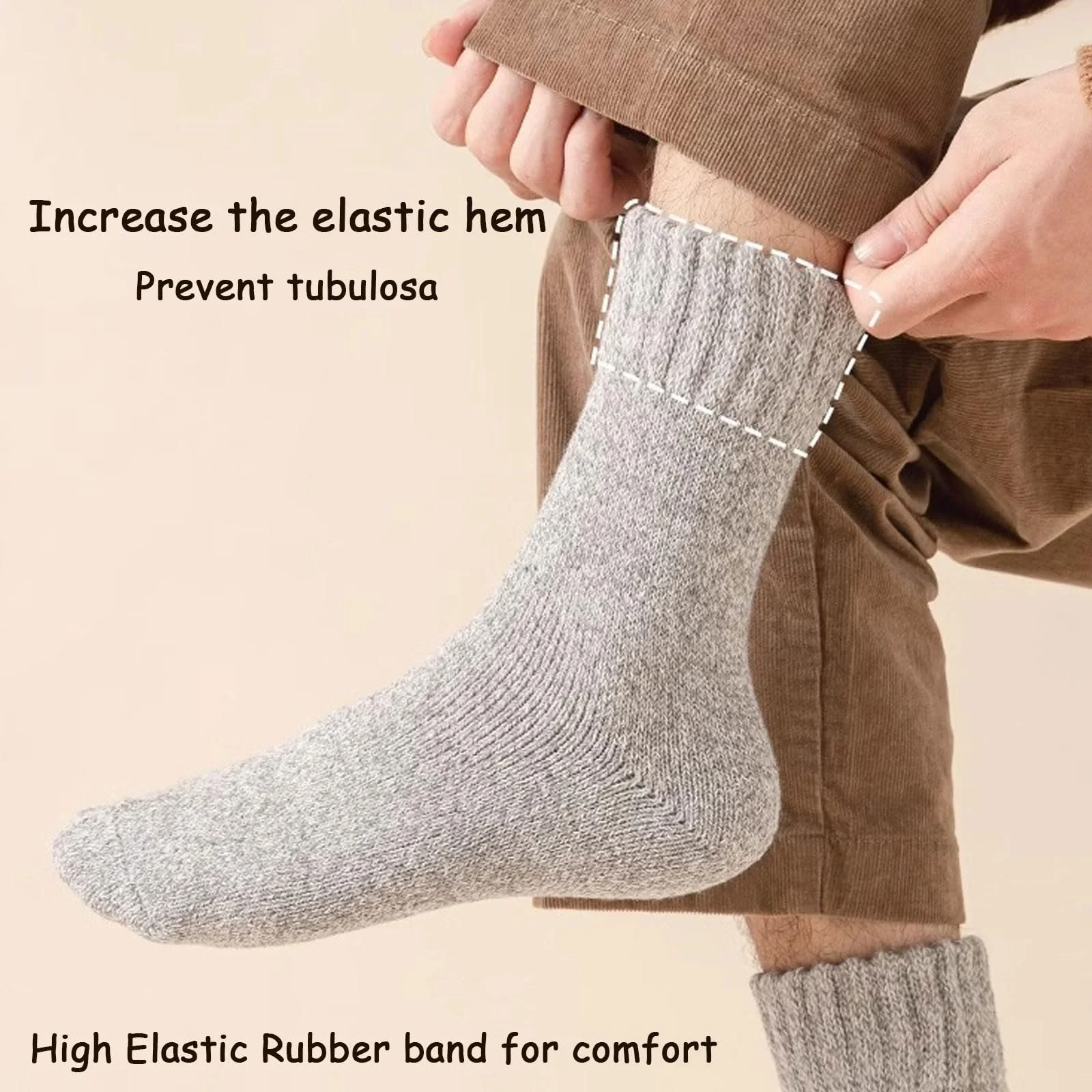 Термошкарпетки жіночі (5 пар) зимові, фото №4