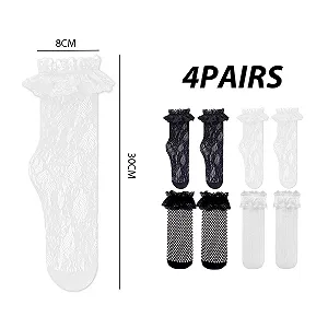Шкарпетки Мереживні SLEEKEE 4 пари synthetic.ua - Фото 1