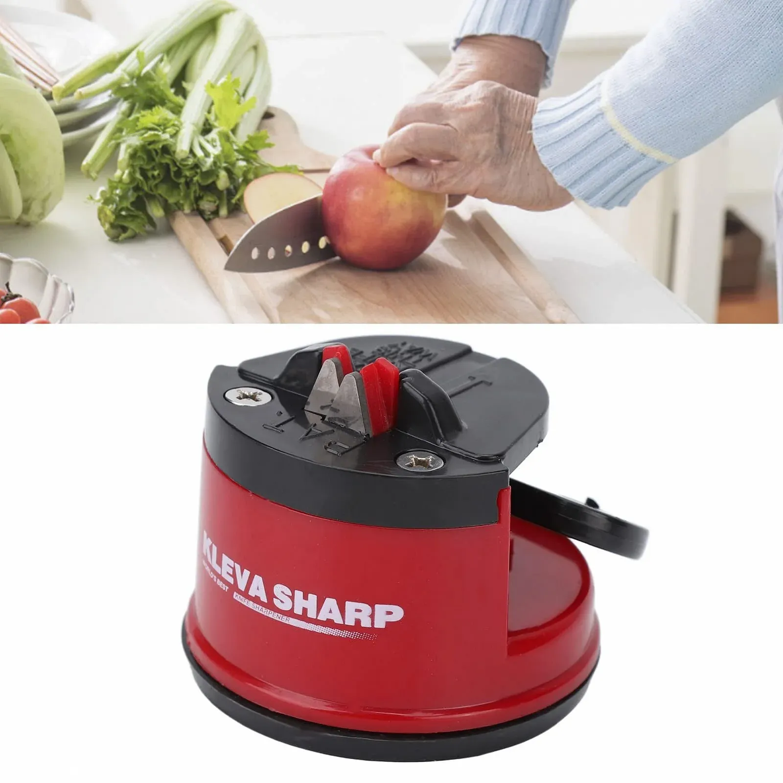 Точилка для ножів з присоскою з вольфрамової сталі, фото №5