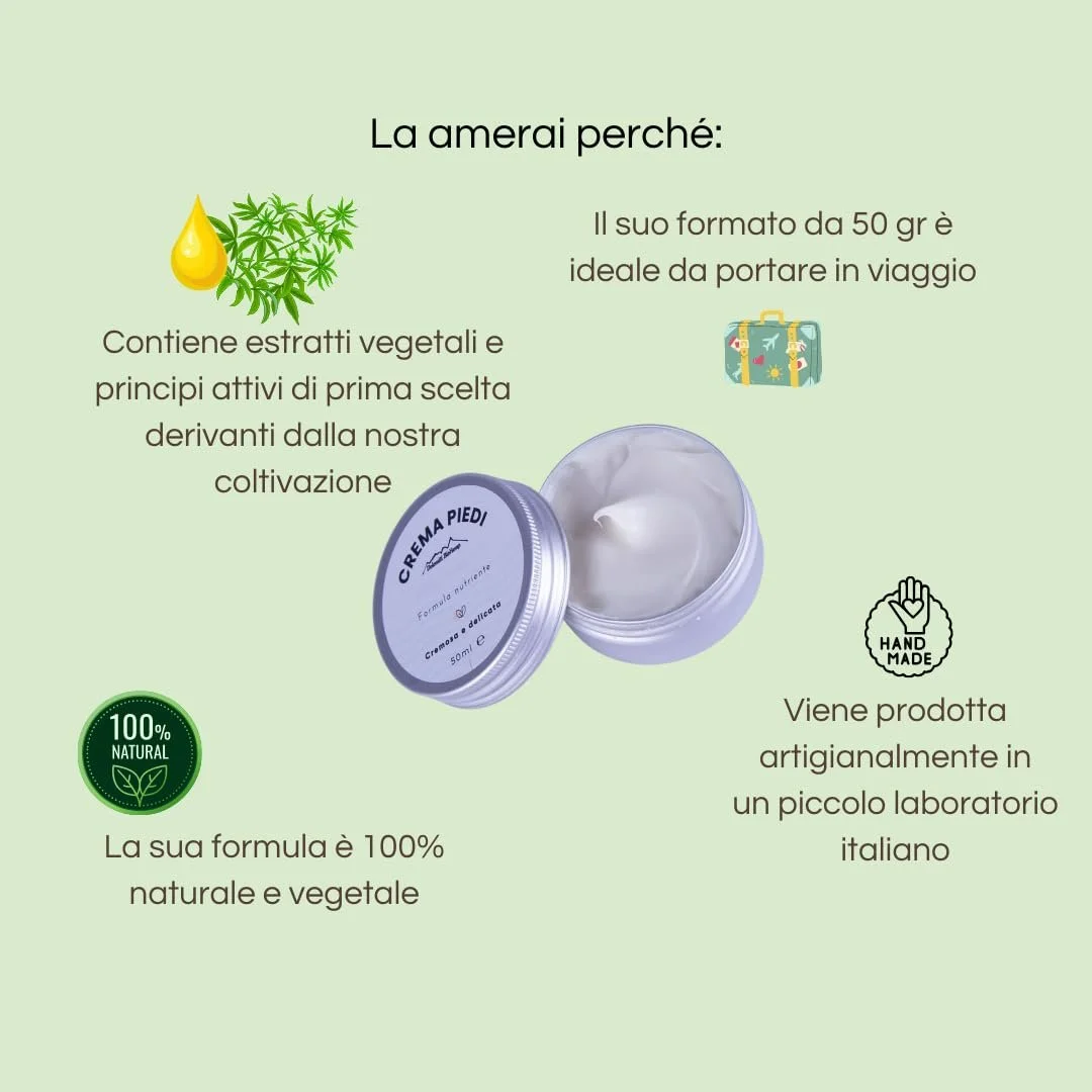 Крем для ног Dolomiti BioHemp Hemp Foot Cream с семенами и маслом конопли 50 мл, фото №5