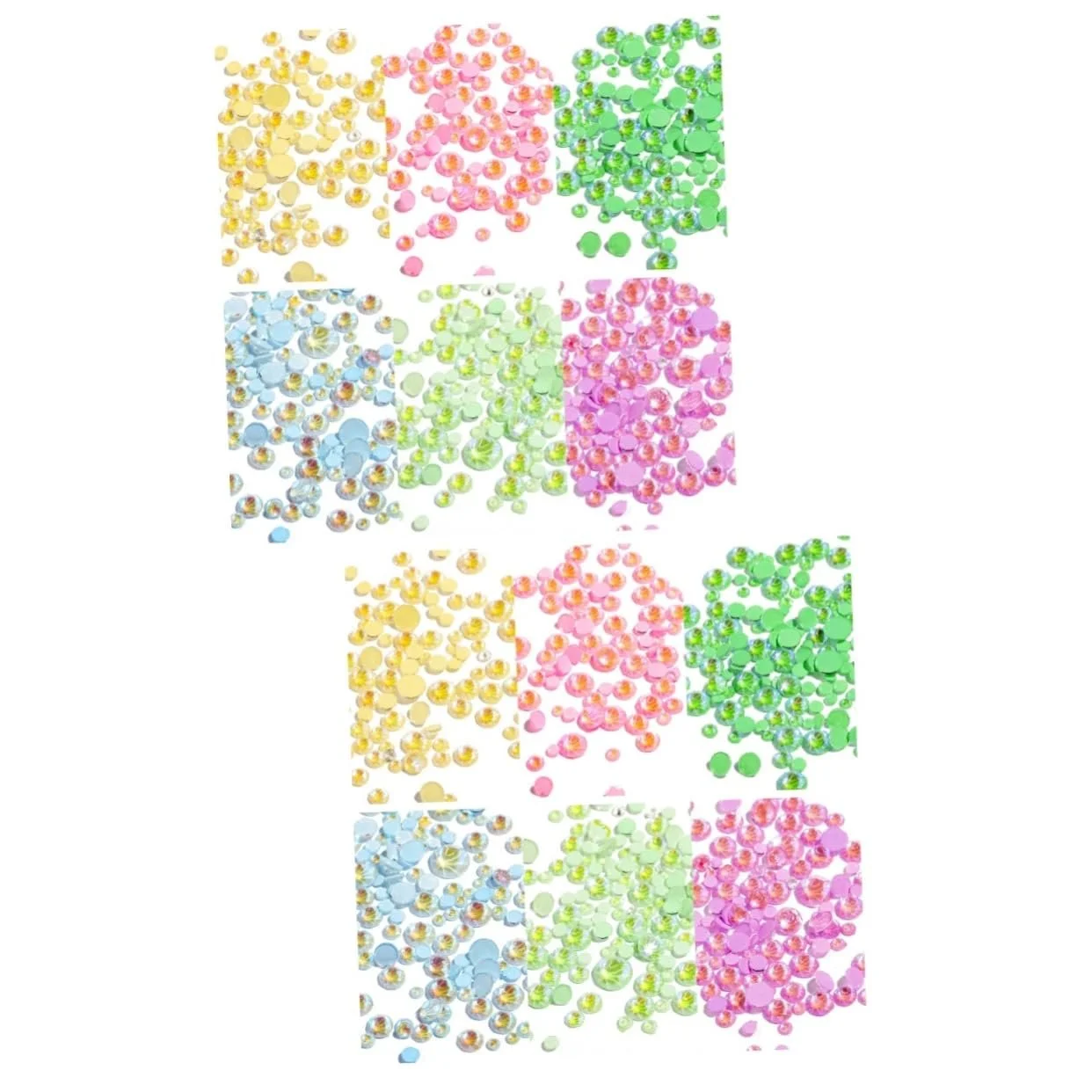 Стрази для нігтів Healeved, флуоресцентні, з смоли, для манікюру, блискучі, фото №1