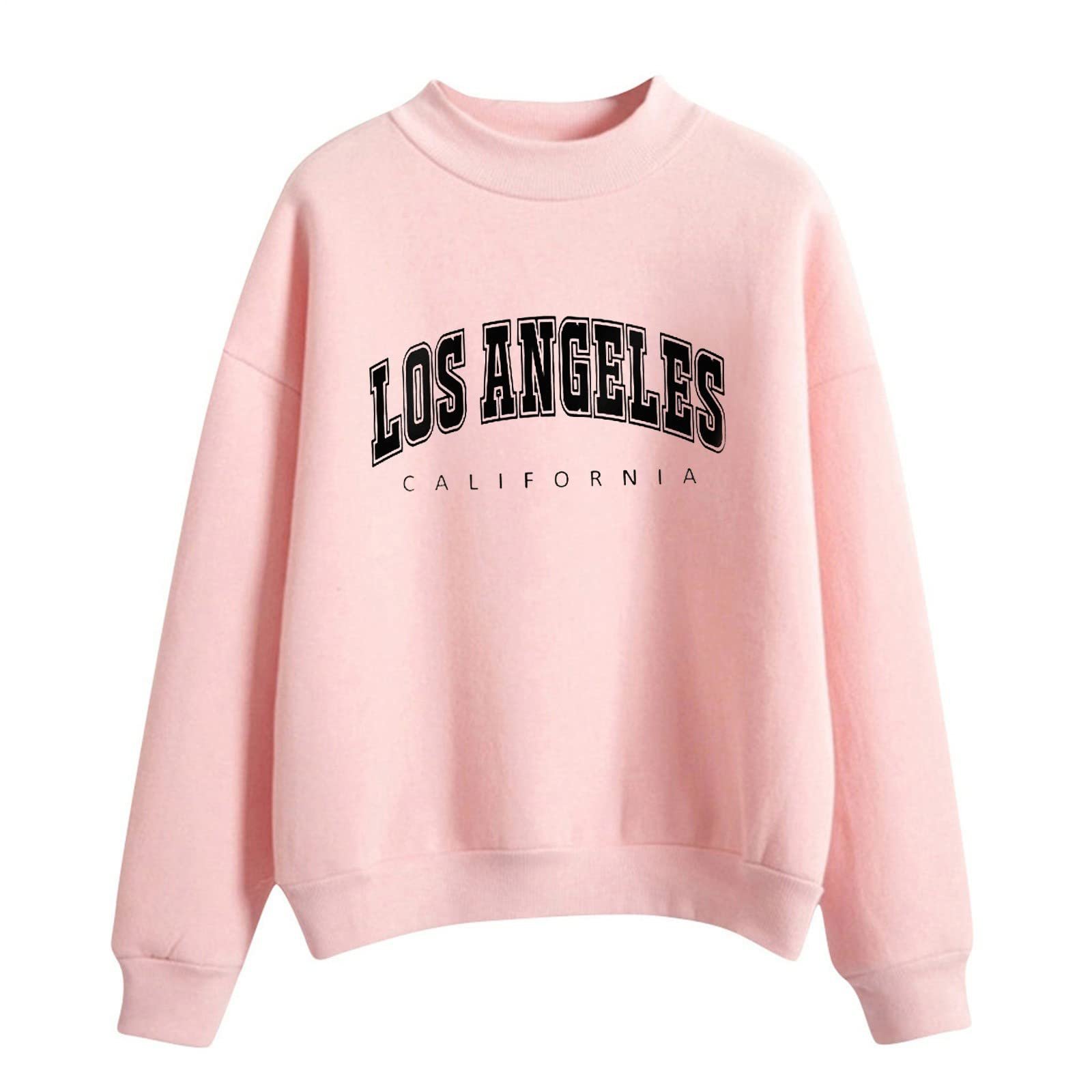 Женская Толстовка с принтом Los Angeles, Колледж, эстетическая зимняя одежда, Аниме, персонализированная, Калифорния, однотонная, круглый вырез, высокий воротник, длинные рукава, свободный крой, фото №1 Женская Толстовка с принтом Los Angeles, Колледж, эстетическая зимняя одежда, Аниме, персонализированная, Калифорния, однотонная, круглый вырез, высокий воротник, длинные рукава, свободный крой, фото №1