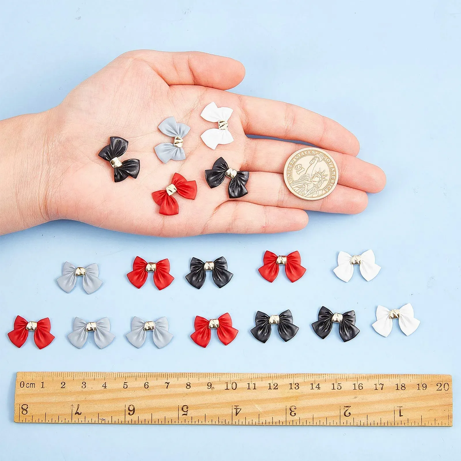 Украшения для ногтей Бант NICENEEDED 3D, 20 шт., Разноцветные, фото №3