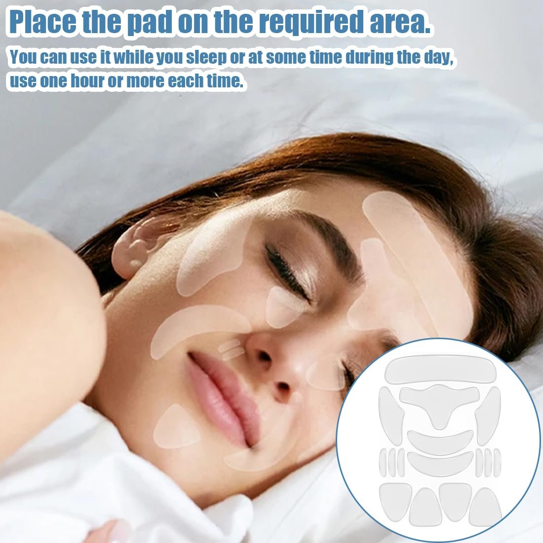 Патчи против морщин YAPKOLV, набор 16 шт, силиконовые патчи для лица, рот, лоб, подбородок, фото №5 Патчи против морщин YAPKOLV, набор 16 шт, силиконовые патчи для лица, рот, лоб, подбородок, фото №5