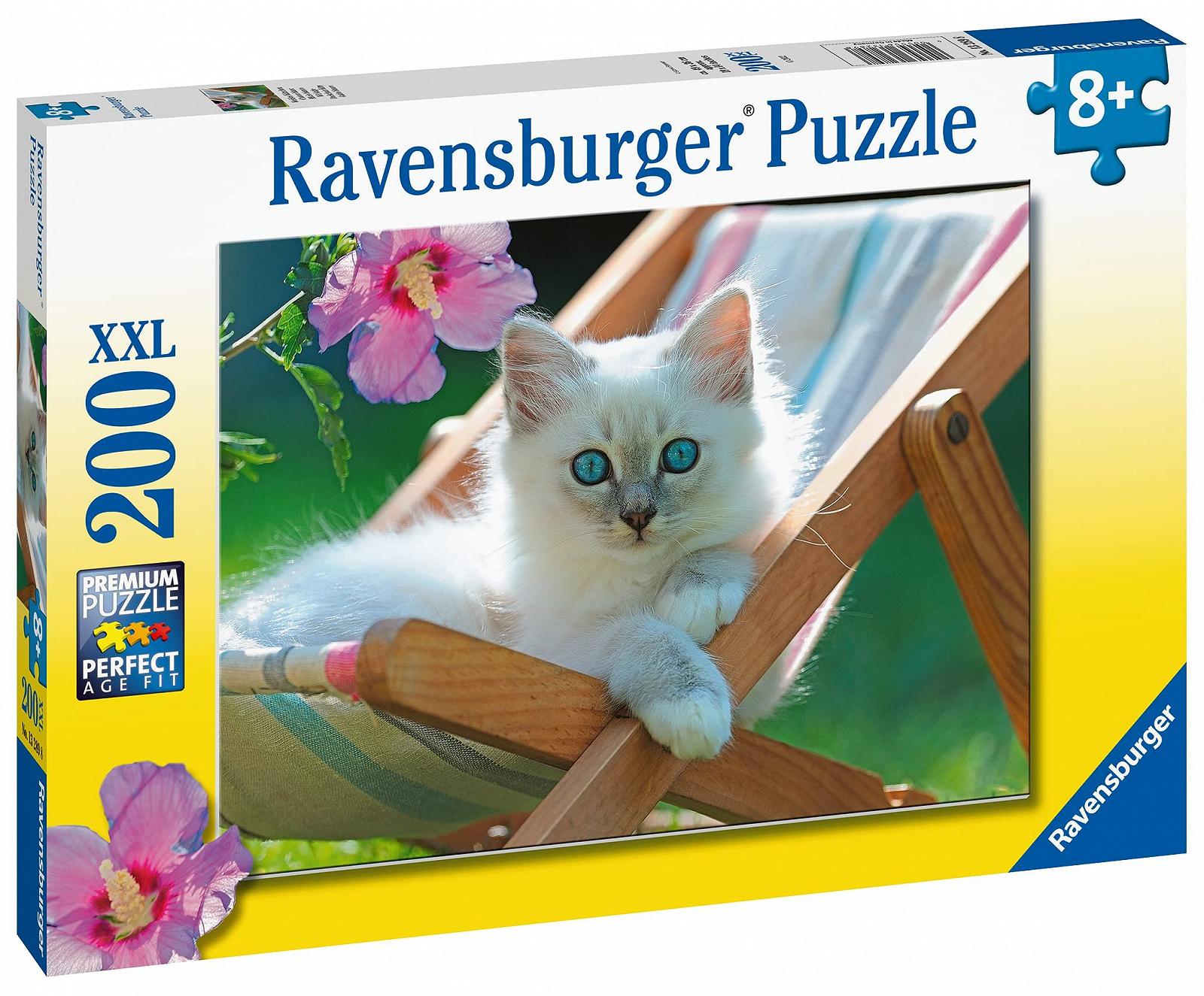 Пазл Ravensburger XXL White Kitten 200 елементів, фото №2