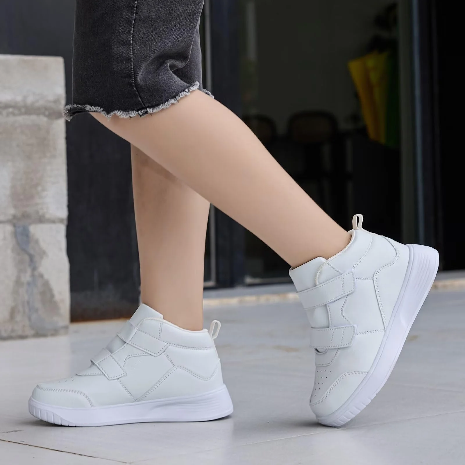 Детская спортивная обувь для мальчиков, кроссовки для девочек, регулируемые повседневные тренировочные кроссовки, легкие нескользящие, фото №2