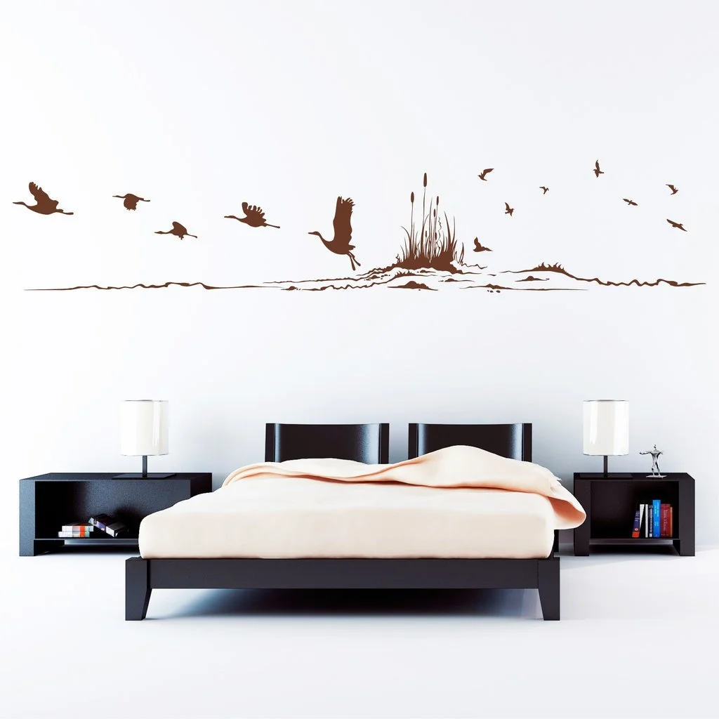 Наклейка на стену Loft Cranes on the River 54 цвета 3 размера, фото №6