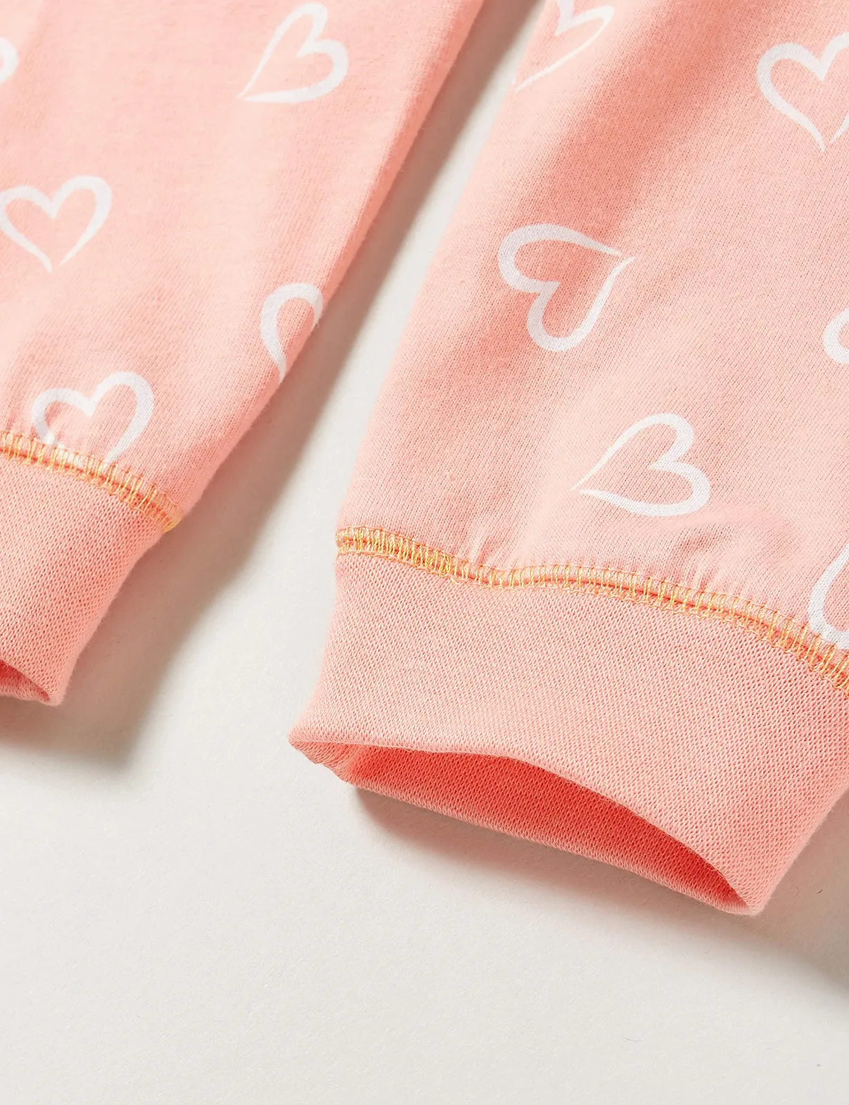 Пижама Sanetta Для девочек Персиковый Розовый Цвет сердца, фото №5 Пижама Sanetta Для девочек Персиковый Розовый Цвет сердца, фото №5