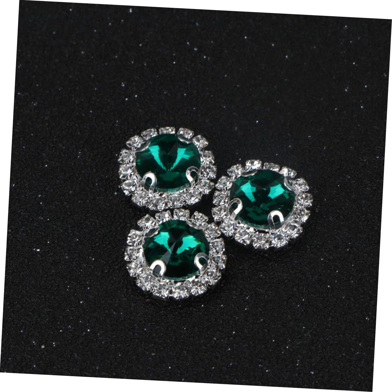 Штучні Діаманти TEHAUX 40 штАкрилові Плоскі Стрази, Зелений Колір, фото №2