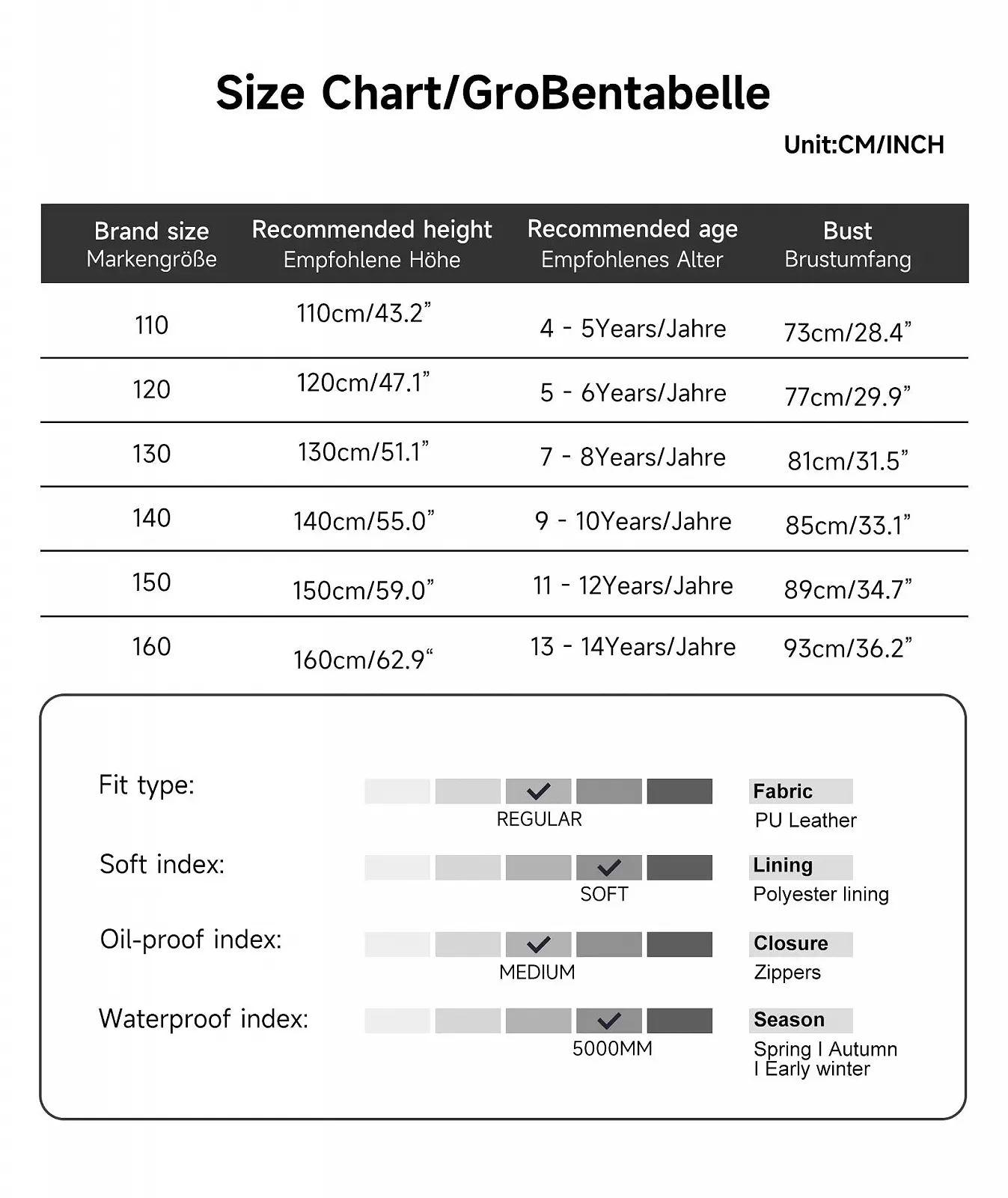 Куртка YOUNGSOUL Шкіряна Байкерська Мотоциклетна Дитяча Зі штучної шкіри, фото №3