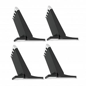 Подставка для ноутбука складная, Эргономичная подставка для ноутбука для осанки, Эффективное рассеивание тепла для офиса, Упаковка из 4 штук - Фото 1