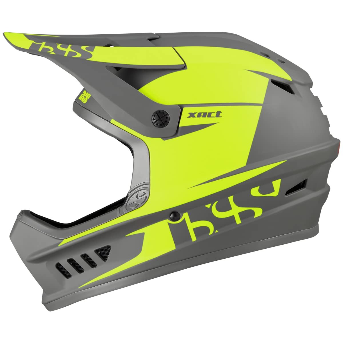 Шлем IXS Downhill XACT EVO MTB Lime-Graphite, фото №2