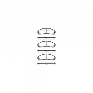 Комплект гальмівних колодок, дискове гальмо TRISCAN 8110 50009 для FORD MAZDA FORD USA - Фото 1