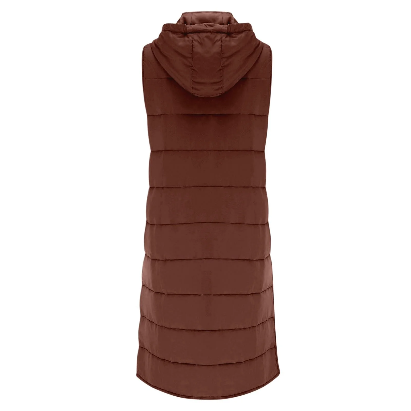 Жіночий стьобаний жилет Beokeuioe Довгий, фото №4