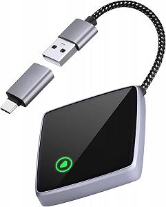 Беспроводной адаптер CarPlay для iPhone, Mini Carplay адаптер с проводного CarPlay на беспроводной, USB C/A Plug and Play стабильное автоподключение CarPlay, совместим с iPhone iOS 10+ и автомобилями с CarPlay - Фото 1