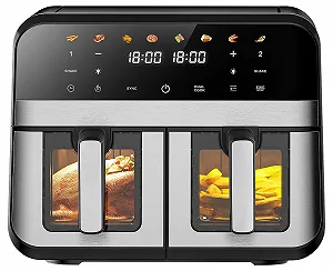 Мультипіч 9л Dual Zone 1800Вт оглядове вікно сенсорний екран 8-в-1 Sync XXL 4.5л+4.5л - Фото 1