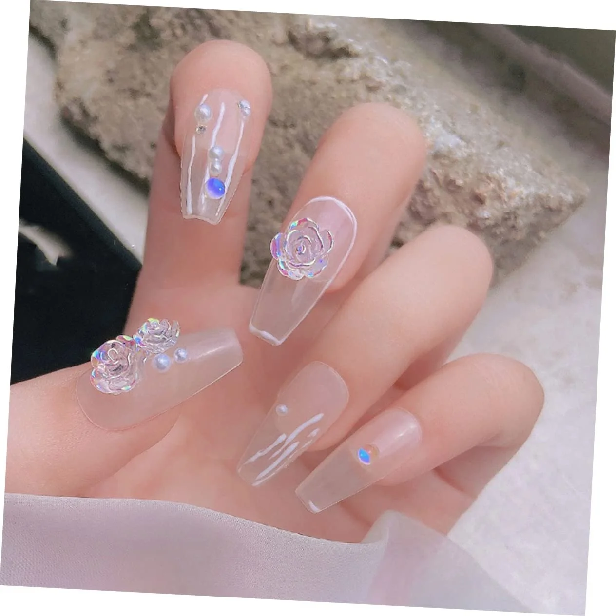 Украшения для ногтей Цветы FOMIYES Смола Набор для маникюра, фото №4