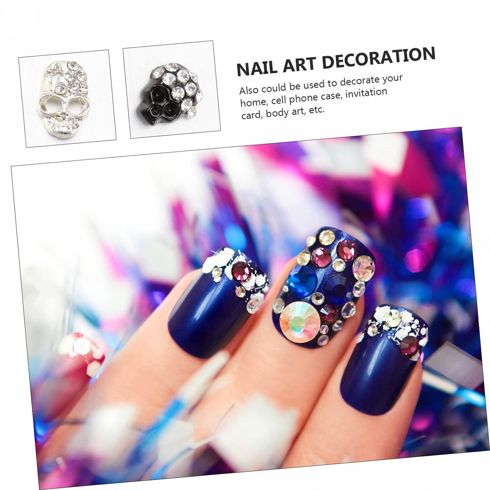 Прикраса для нігтів Череп, Хелловін, фото №7