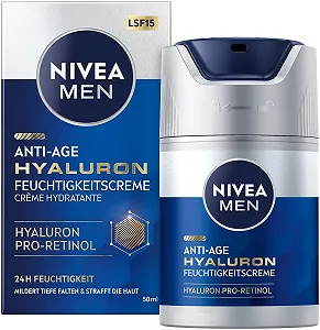 Денний крем NIVEA MEN Anti-Age Hyaluronic зволожувальний Pro-Retinol SPF 15 50 мл - Фото 1