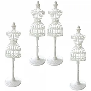 Подставка для одежды POFET для кукол 1/6, 4 шт, белая - Фото 1