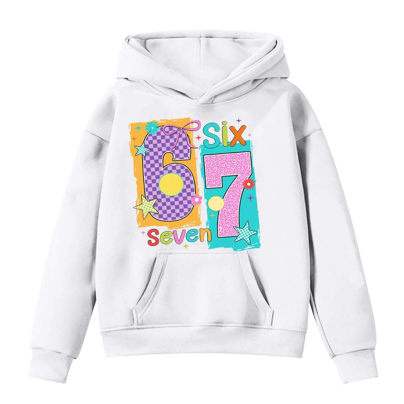 Худи для подростков, Толстовка для девочек, Пуловер для мальчиков, Детская толстовка с капюшоном, Модный повседневный худи, Зимний теплый милый худи с принтом Eis 67, Удобный пуловер, Флисовая куртка, Толстовка с длинными рукавами, фото №4