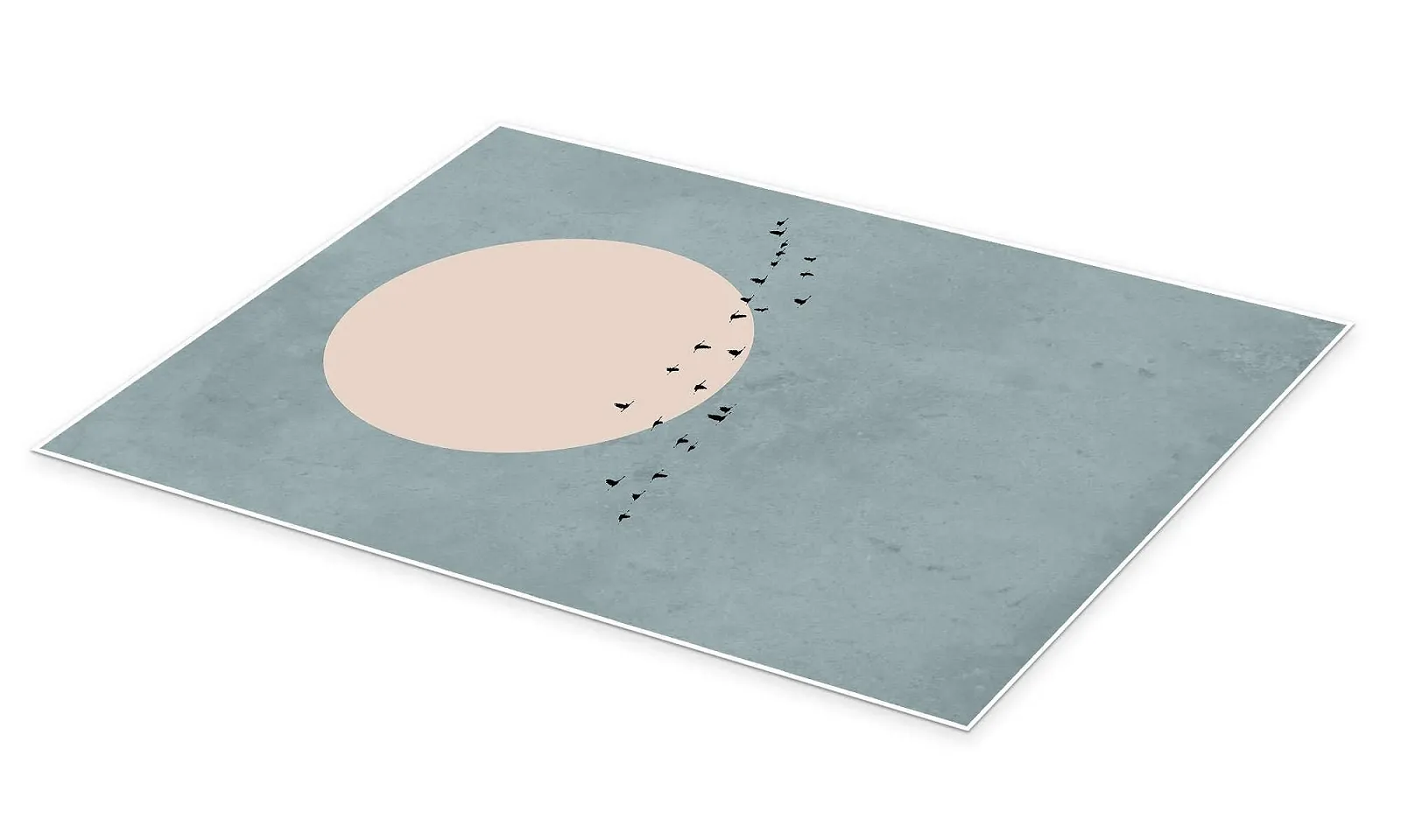 Постер Finlay and Noa Bird Train to Full Moon 60 x 80 см бирюзовый, фото №2