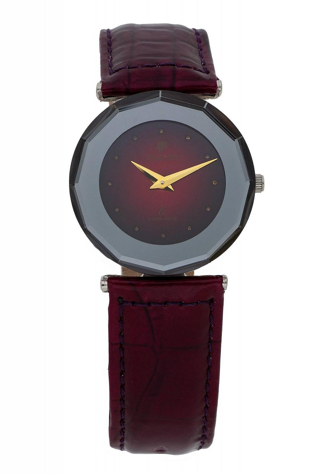 Жіночий годинник JOWISSA Safira 12 Burgundy Red I.0519.M, Ремінець, фото №1