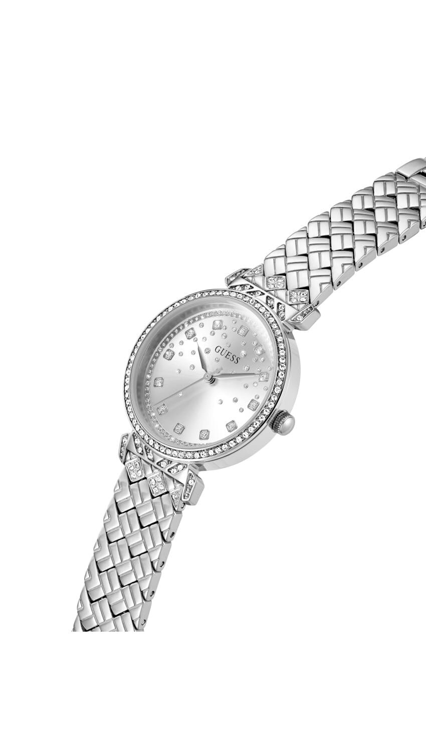 Часы Аналоговые Guess GW0763L1 Женские Кварцевые Серебристые, фото №5