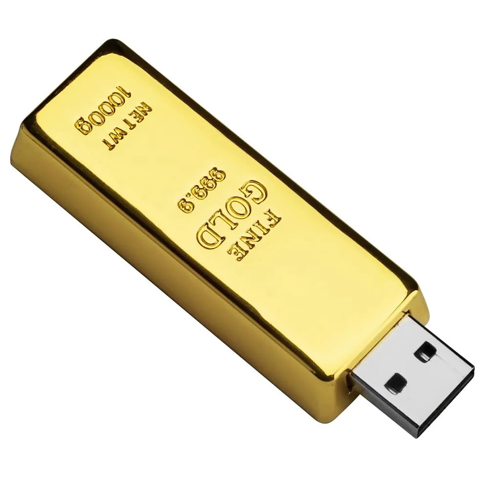 USB-флеш-накопитель BorlterClamp Gold Bar 32GB USB 2.0 Gold, фото №1 USB-флеш-накопитель BorlterClamp Gold Bar 32GB USB 2.0 Gold, фото №1