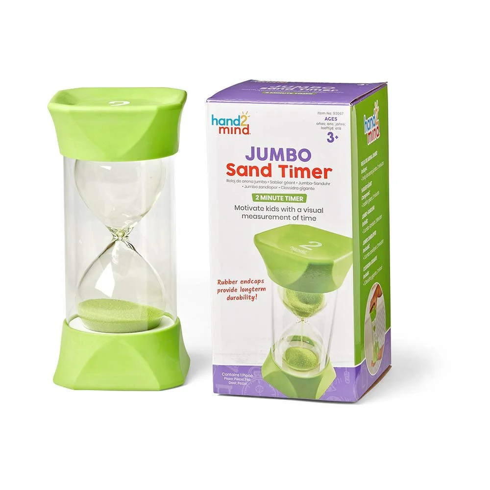 Пісочний годинник Learning Resources Jumbo 2 хвилини гумові ковпачки, фото №1 Пісочний годинник Learning Resources Jumbo 2 хвилини гумові ковпачки, фото №1
