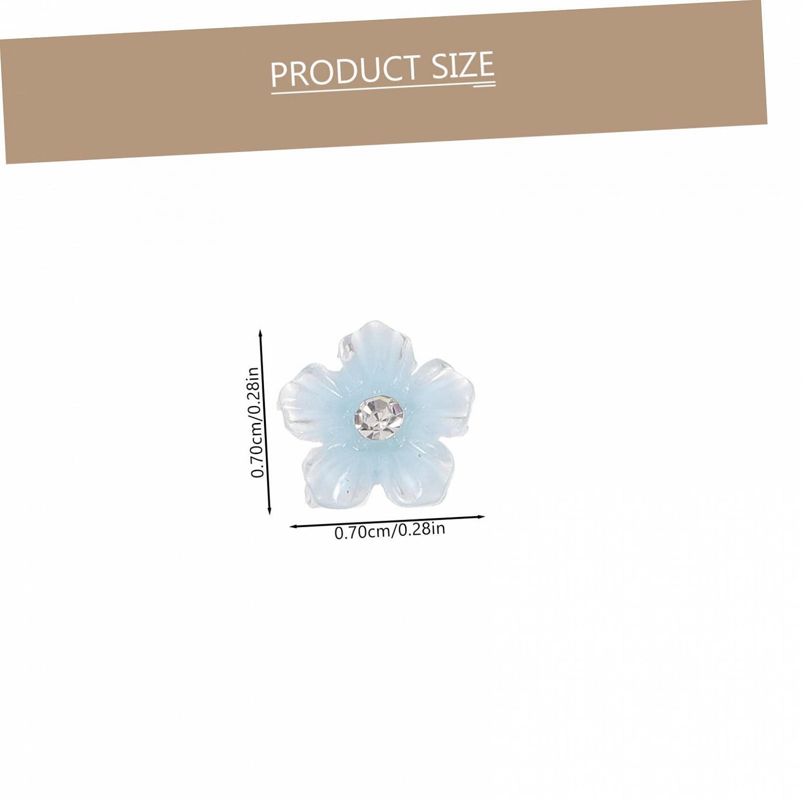 Украшения для ногтей PLAFOPE 2 пакета с цветочным узором, подвески-стразы для акриловых ногтей, аксессуары для DIY маникюра, маленькие украшения для ногтей, фото №5