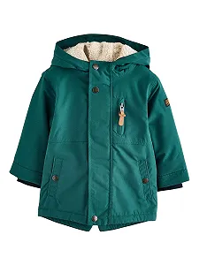 Водонепроницаемая парка для мальчиков Next с подкладкой Borg - Фото 1