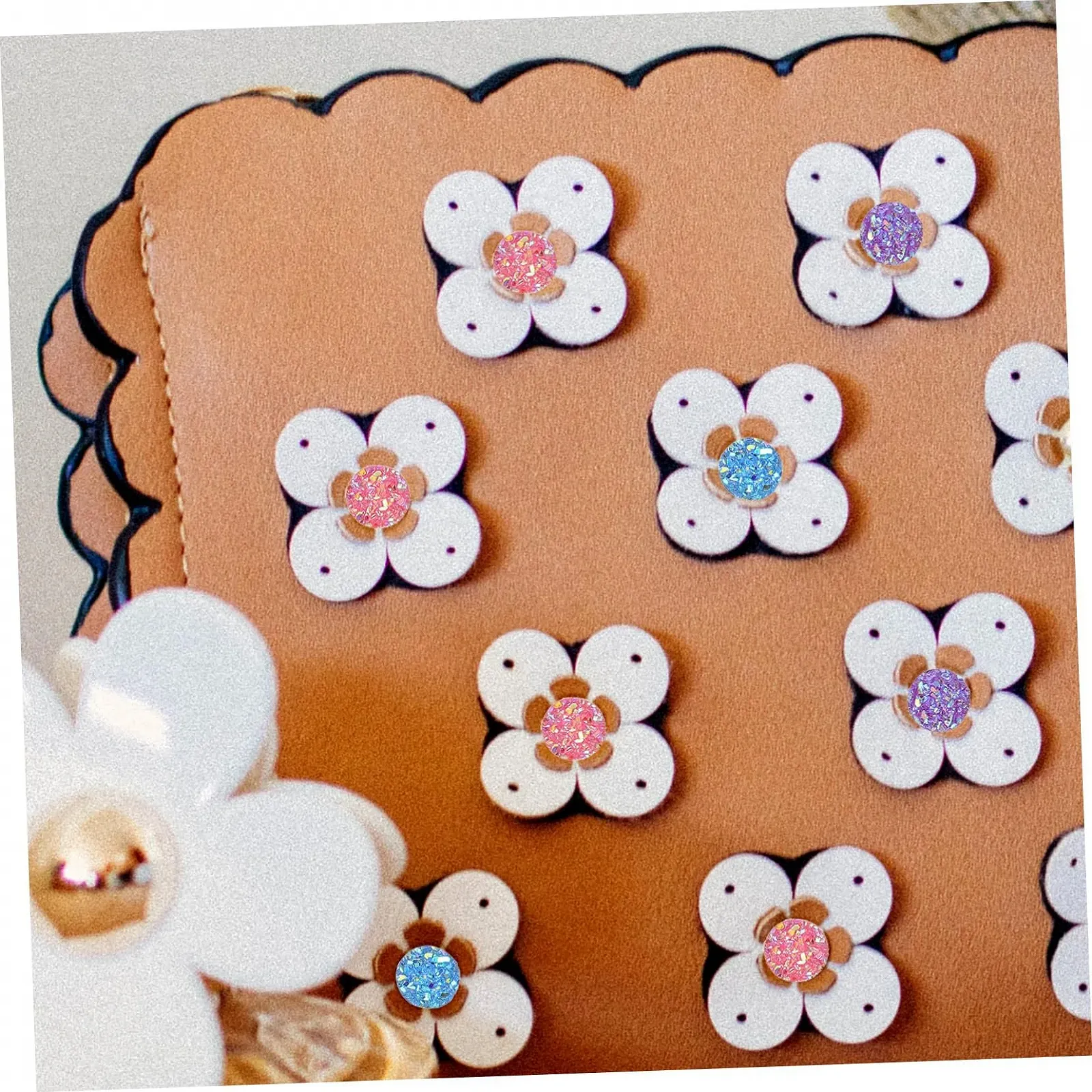 Стразы Плоские круглые Разноцветные, 100 шт., фото №3