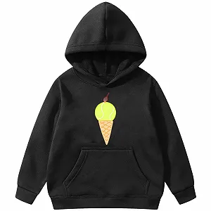 Худи R с принтом для девочки, пуловер с длинными рукавами, мягкая флисовая верхняя одежда для подростков, размер 134 - Фото 1