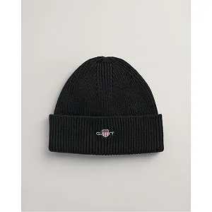 Шапка GANT Shield Cotton, Черный, Универсальный размер synthetic.ua - Фото 1