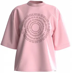 Жіноча футболка GUESS Activewear / Рожева / Розмір M - Фото 1