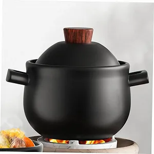 Жаровня LIFKOME Large термостойкая каменная для газовой плиты synthetic.ua - Фото 1