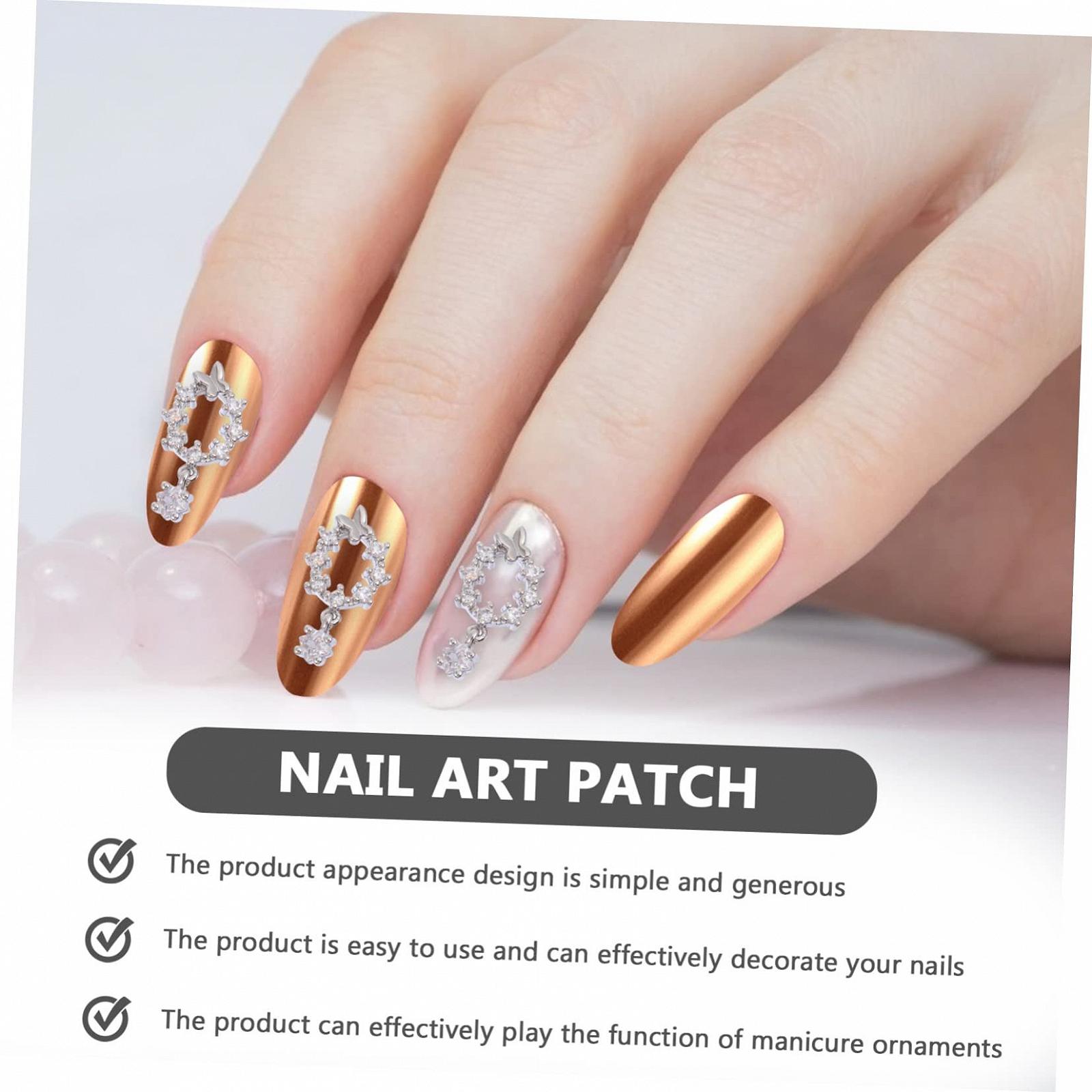 Zircon FRCOLOR 6 шт. для творчого дизайну нігтів, блискучі, фото №4