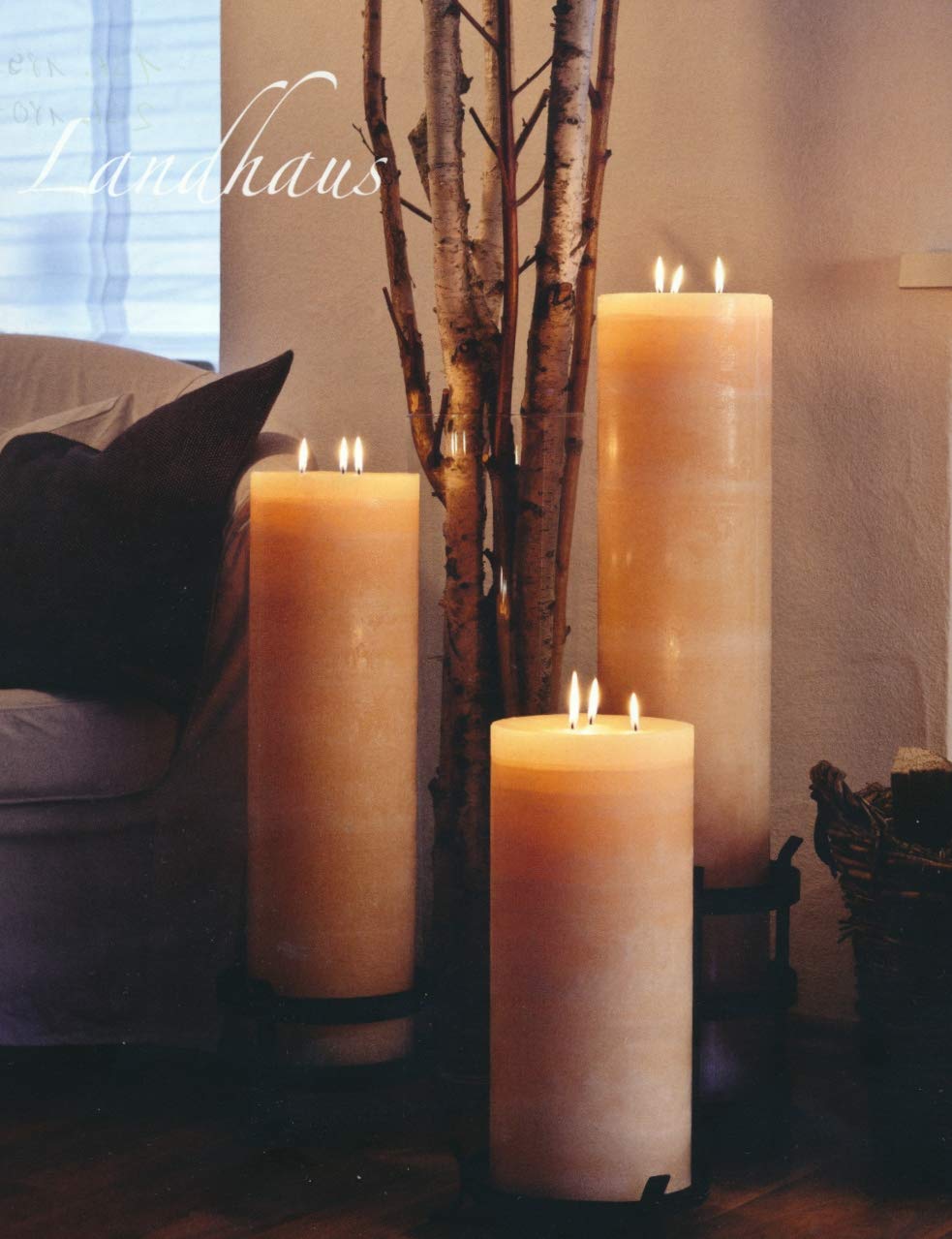 Свічка 3 Wick Rustic Candle White 20x12 см, фото №2
