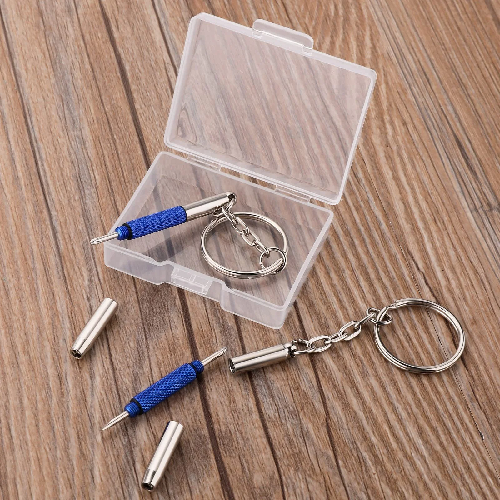 Набір міні-викруток для окулярів 3-в-1 Брелок 2 шт. Нержавіюча сталь, фото №7